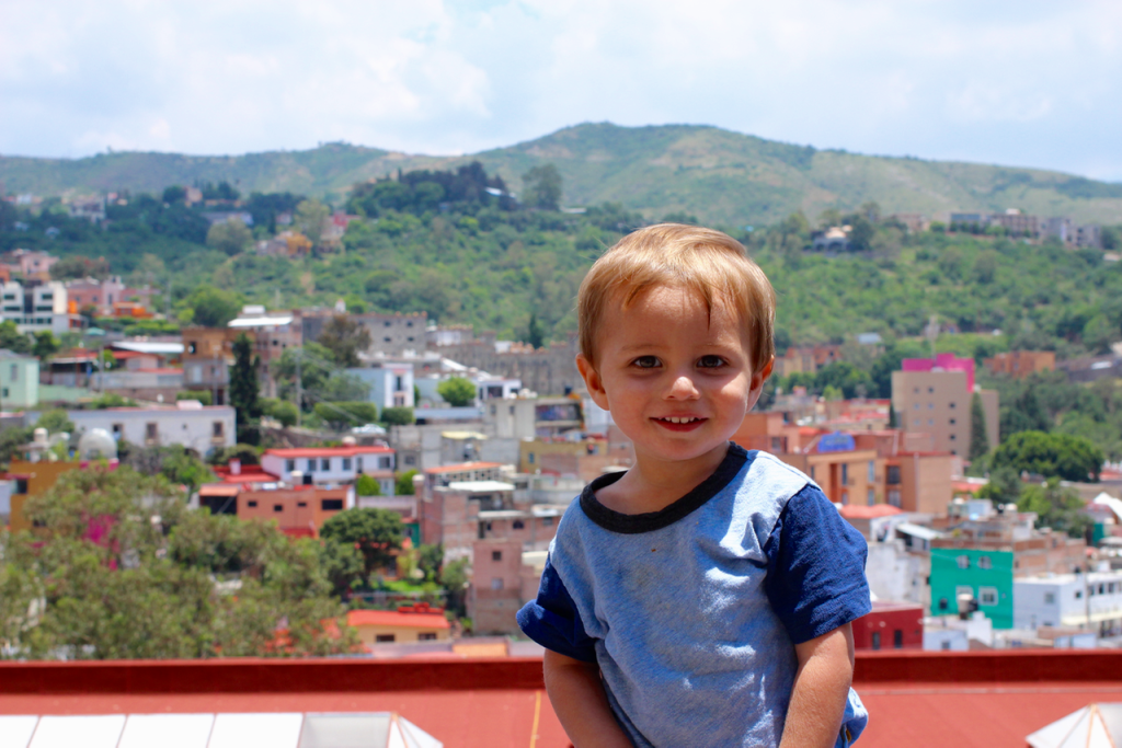 My kid in Mexico