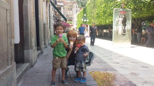Adelaide & the Kids in Guanajuato, Mexico